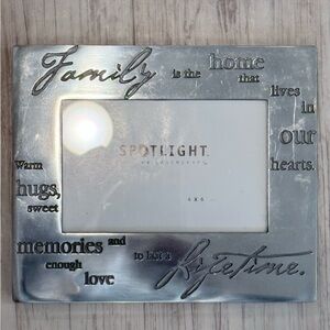 Spotlight Silver Family Photo Frame